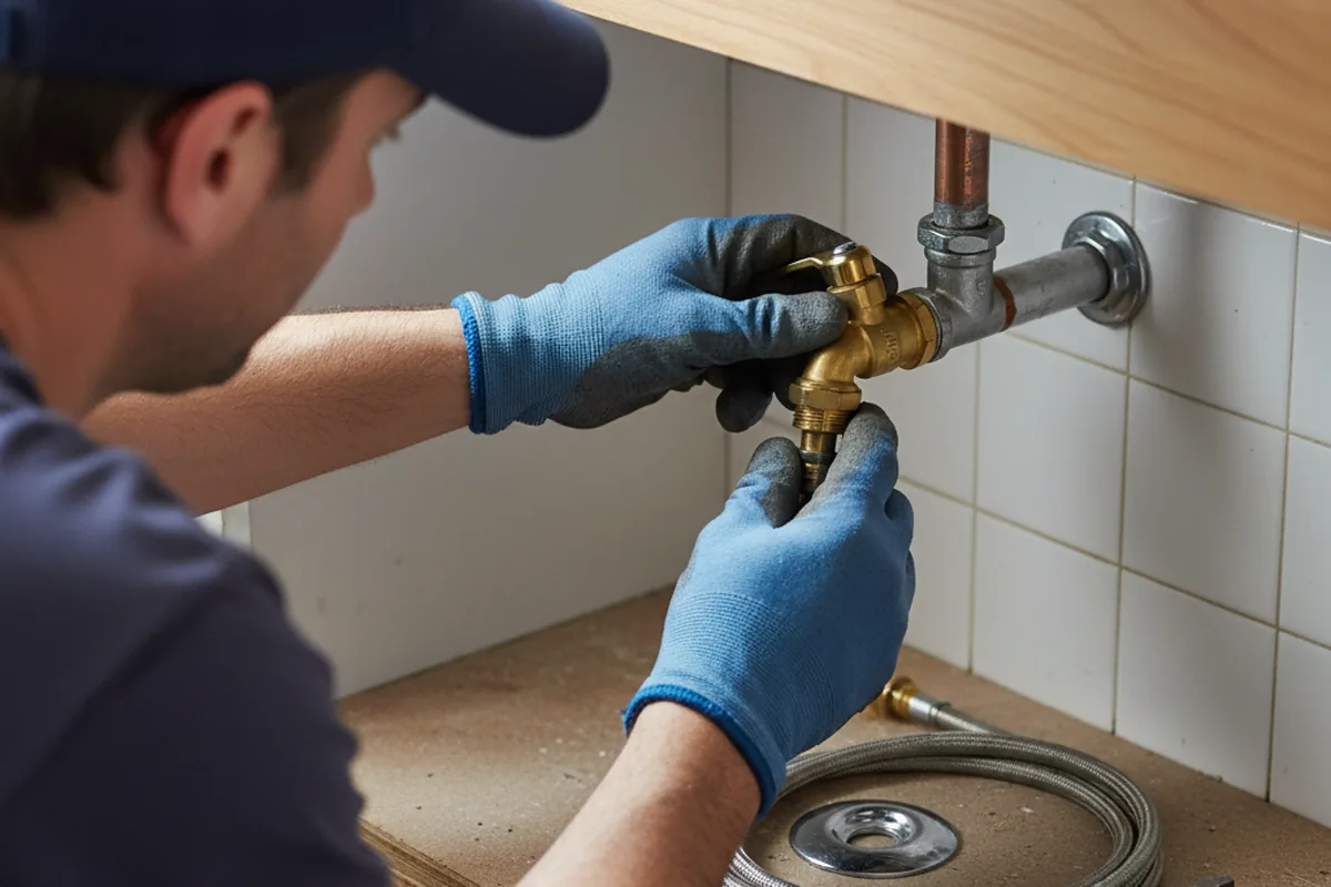 Shutoff valve and fitting work during Repiping in Gulf Breeze